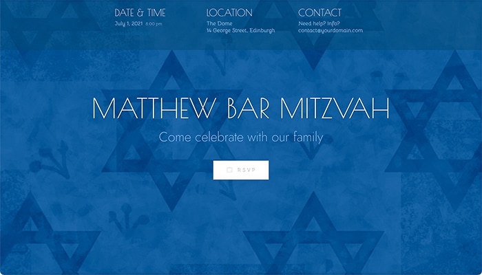 Best design for a great Bar Mitzvah celebration