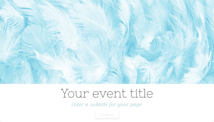 Feathers theme, perfect match for your baby shower invitations