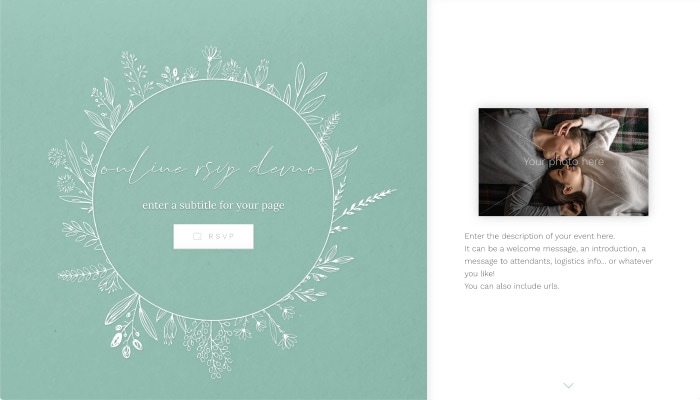 Nice & simple - pale-green circle flowers theme