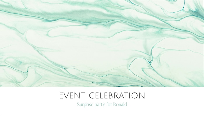 Simple marble design for your RSVP website