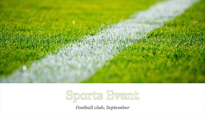 The perfect RSVP evite for your Sports event