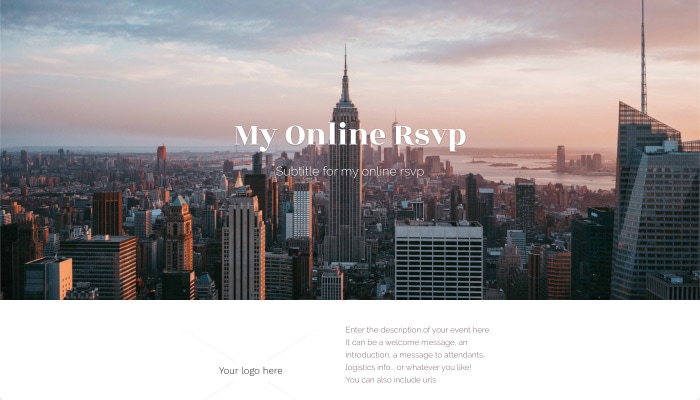 A modern-looking, NY-theme template.