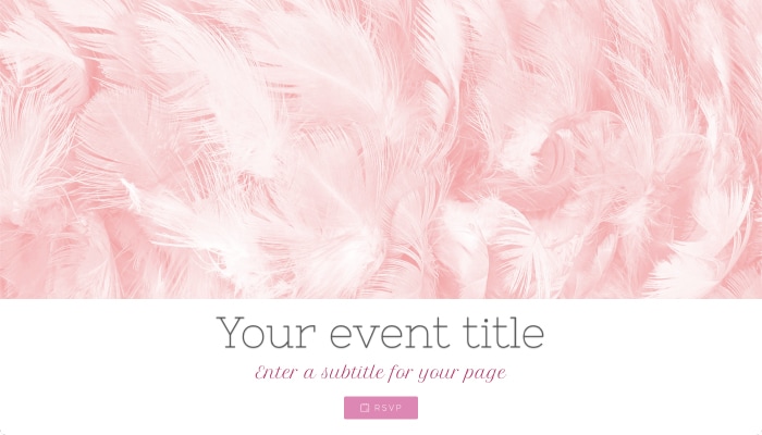 Feathers theme, perfect match for your baby shower invitations