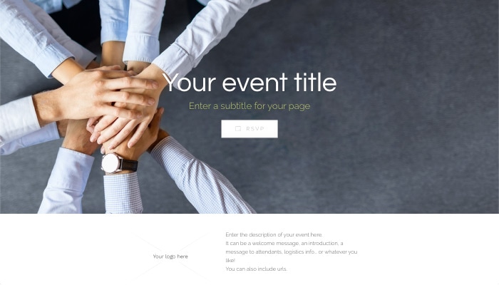 A simple and elegant theme for your business event